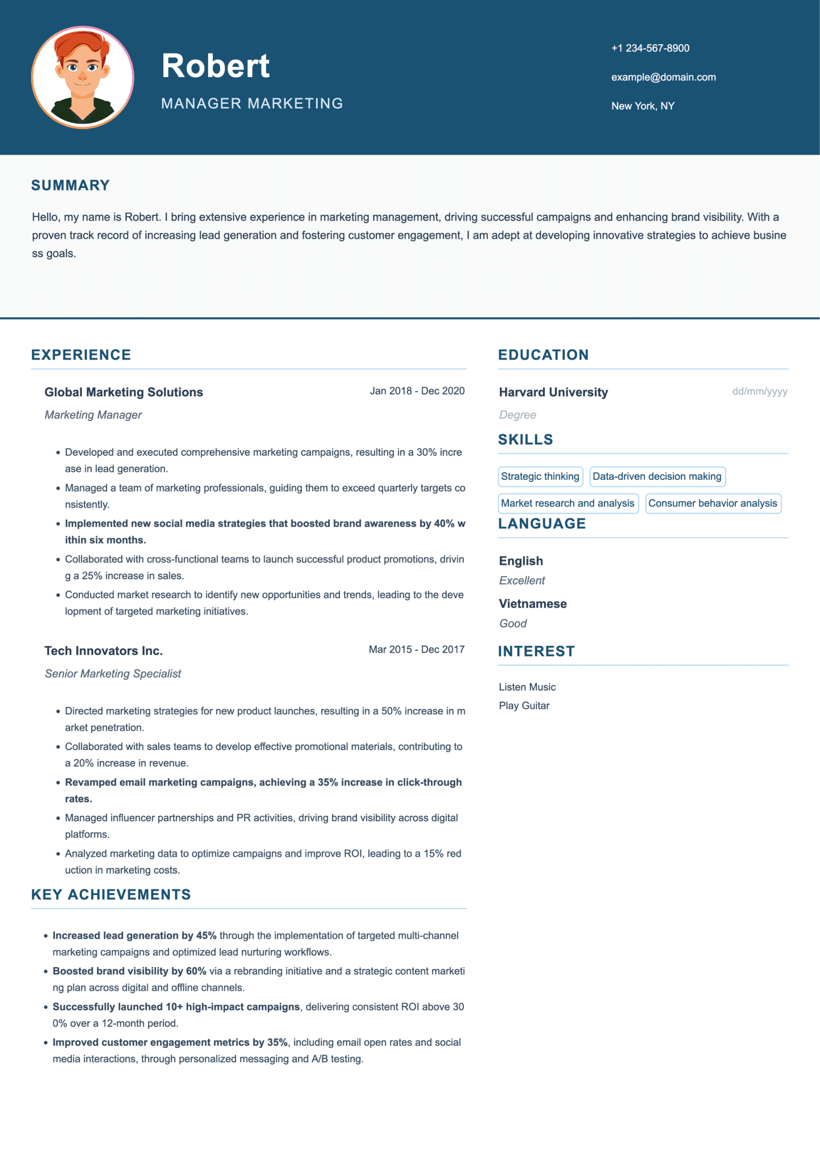 Professional Blue