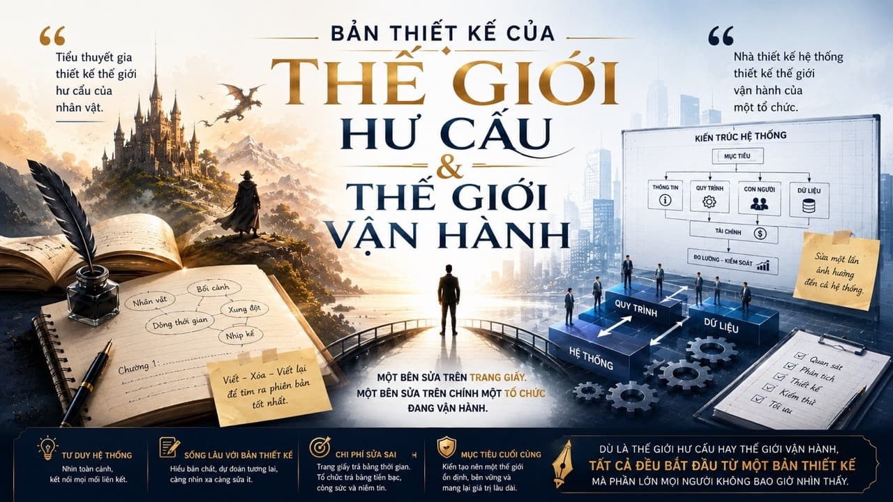 ĐIỂM CHUNG GIỮA CÁC TIỂU THUYẾT GIA VÀ NHÀ THIẾT KẾ HỆ THỐNG